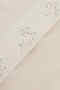 White Coll Rayas Embroidered 100% Cotton Double Duvet Cover Set White - 8