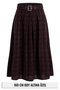 Petite Ekoseli Kemerli Midi Etek TWOAW27ET00092