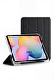 Galaxy Tab S9 Fe/S10 Fe/S10 Lite 10.9 Case Compatible with Pen Compartment Foldable Stand Protective Cover Transparent Back