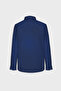 Men's Oxford Dark Navy Button-Down Collar Easy-Iron Cotton Slim Fit Slim Fit Shirt - 11