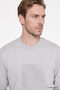 Men's Stone Cotton Standard Fit Regular Cut Crew Neck Sweatshirt - 3