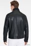 Men's Black Standard Fit Regular Cut Shirt Collar Slim Padded Coat - 6