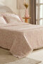 Shayla Pink Printed Muslin Double Pique Set - 3
