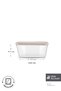 Bumpy Square Borosilicate Glass Storage Container 1400 ml - 2