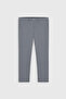 Men's Gray Slim Fit Slim Fit Waist Tie Side Pocket Seersucker Patterned Trousers - 11