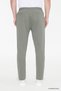Men's Khaki Cotton Diagonal Patterned Jogger Pants with Elastic Waist, Standard Fit, Regular Cut - 3