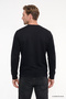 Men's Navy Blue Cotton Standard Fit Regular Cut Half Turtleneck Sweatshirt - 5