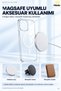 (Premium Seri Sararmaz) iPhone 15 Case Ic Animated Crystal Transparent Magsafe Compatible Hard Pc Phone Case |   6 Months Yellowing Guarantee, Camera Protection, Shock Absorbing - 7