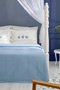 Virelle 100% Cotton Nish Set Double Pique Set Blue - 2