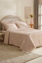Shayla Pink Printed Muslin Double Pique Set - 2