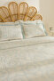 Shayla Blue Printed Muslin Double Pique Set - 6