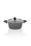 Mastercook 7 Parça Granit Tencere Seti Gri - 5
