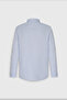 Men's Blue Slim Fit Narrow Cut Italian Collar Dobby Shirt - 10