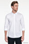 Men's White-Grey 100% Cotton Slim Fit Classic Collar Printed Shirt - 3
