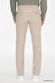 Men's Beige Slim Fit Slim Fit Tie Waist Side Pocket Seersucker Patterned Trousers - 3