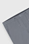 Men's Gray Slim Fit Slim Fit Waist Tie Side Pocket Seersucker Patterned Trousers - 13