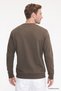 Men's Khaki Cotton Standard Fit Regular Cut 2 Thread Crew Neck Sweatshirt - 6