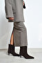 Harper Bitter Brown Genuine Suede Pointed Toe Cone Heel Women's Boots - 8