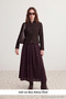 Petite Bordo Ekoseli Kemerli Midi Etek TWOAW27ET00092