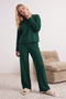Zümrüt Yeşili Fitilli Örme Pijama Takımı THMAW21PT0684 - 4