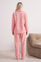 Pink Teddy Bear Wellsoft Winter Knitted Pajama Set Thmaw25Pt00054 - 6