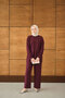 Women's Trouser Suit Burgundy