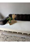 Tasseled Shawl Model Sofa Cover Ecru 100X230 |   100% Cotton Knitted, Non-Slip, Decorative Home Textile - 5
