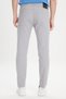 Men's Gray Non-Kneeling 360-Degree Stretching in All Directions S Slim Fit Diagonal Patterned Flexible Trousers - 10