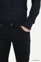 Men's Black Non-Kneeling 360 Degree Stretching in All Directions S Slim Fit Diagonal Patterned Flexible Trousers - 11