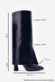 Aja Navy Blue Women's Thick Heeled Boots - 5