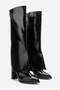 Aja Black Women's Thick Heeled Boots - 9