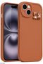 iPhone 14 Case Designed with Patterned Camera Protection, Teddy Bear and Rabbit Soft Silicone Cover