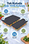 4-Piece Refrigerator Organizer Set - Freezer Organizer Leak-Proof Lid Storage Container 1L-2.6L Anthracite - 3