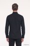 Men's Black 100% Cotton Oxford Slim Fit Buttoned Collar Flared Shirt - 6