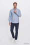 Men's Oxford Easy-Iron Cotton Anti-Sweat Shirt Gray Button-Down Collar Slim Fit Slim Fit - 5