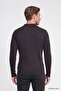Men's Brown Standard Fit Regular Cut Polo Neck Jacquard Knitwear Sweater - 6