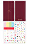 2027 Year Weekly Linen 9X17 cm Pocket Agenda 12 Months Burgundy - 6