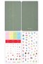 2027 Year Weekly Linen 9X17 cm Pocket Planner 12 Months Green - 7