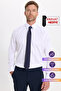 Men's Regular Fit Classic Cut 100% Cotton Ecoteks Certified Non-Ironing Non-Iron White Shirt