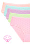 1506 Heart Patterned 100% Cotton 5-Piece Women's Bato Brief Package V2 - 5