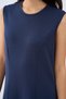 Women's Zero Sleeve Front Grass Detail Undergarment Dress Navy Blue - 11