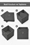 1 Piece Closet Organizer, Laundry Toy Storage Box Basket Organizer 30X30X30 cm - 5