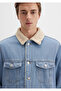 Zander Classic Denim Faux Fur Light Blue Jean Jacket 0111214-88554 - 6