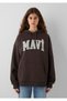 Logo Printed Hooded Brown Sweatshirt 1600361-70240 - 3