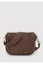 Brown Shoulder Bag with Staple Detail 1920177-33382