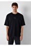 Logo Printed Black T-Shirt Oversize / Wide Cut 0613581-900 - 4