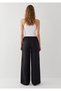 Linen Blend Black Trousers 1011195-900 - 5