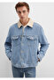 Zander Classic Denim Faux Fur Light Blue Jean Jacket 0111214-88554 - 3