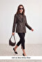 Petite Antrasit Degradeli Suni Deri Blazer Ceket TWOAW27BC00064