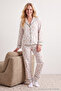 Mint 100% Cotton Floral Piped Knit Pajama Set THMAW25PT00202 - 3